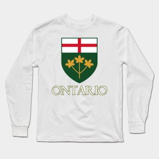 Ontario, Canada - Coat of Arms Design Long Sleeve T-Shirt